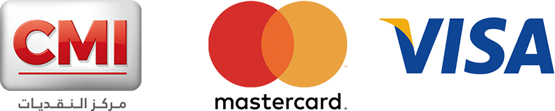 Payment Methods: CMI, Mastercard, Visa